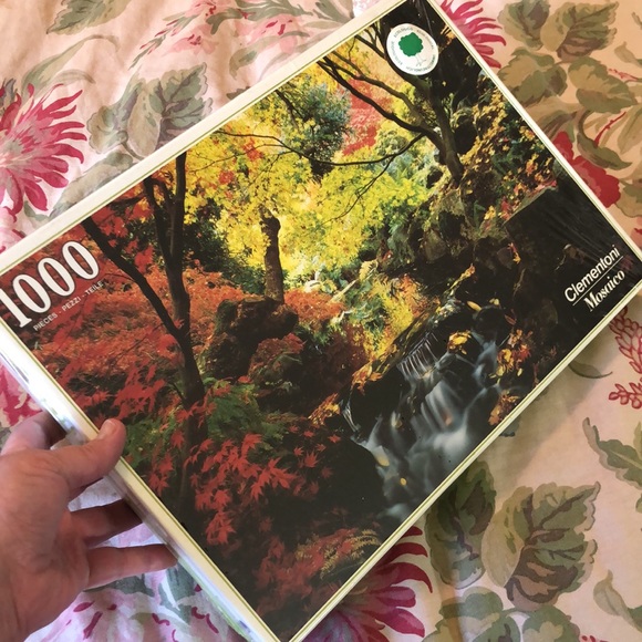 Vintage 83 CLEMENTONI Mosaico #31076 Puzzle 1000 Piece Stream Foilage SEALED NEW - Picture 13 of 16